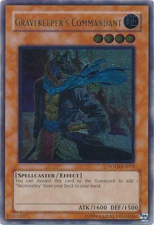 Ultimate Rare - Gravekeeper's Commandant - FOTB-EN015 1st Edition