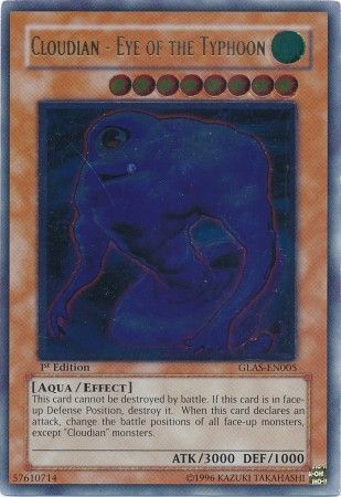 Eye of The Typhoon GLAS-EN005 Ultimate Rare 1st Edition M//NM  Yugioh Cloudian