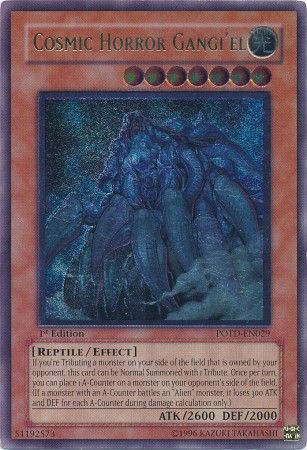 Ultimate Rare Cosmic Horror Gangi el POTD EN029 1st Edition Power of the Duelist POTD 1st Edition Singles Ultimate Rare Cosmic Horror Gangi el POTD EN029 1st Edition Power of the Duelist POTD 1st Edition Singles