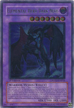 Ultimate Rare - Elemental Hero Dark Neos - POTD-EN033 1st Edition