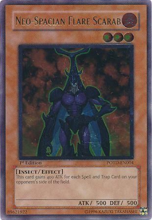 Ultimate Rare - Neo-Spacian Flare Scarab - POTD-EN004 1st Edition