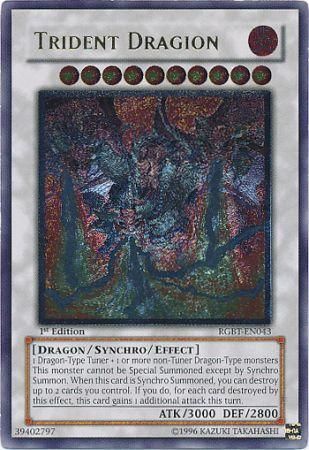 Ultimate Rare Trident Dragion RGBT EN043 1st Edition Ultimate Rare Trident Dragion RGBT EN043 1st Edition