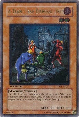 Ultimate Rare A Team Trap Disposal Unit RDS EN033 1st Edition Ultimate Rare A Team Trap Disposal Unit RDS EN033 1st Edition