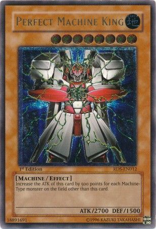P Yugioh Perfect Machine King RDS-EN012 1st Edition Ultimate rare 