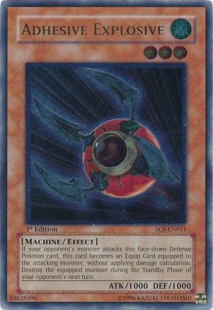 Ultimate Rare Adhesive Explosive SOI EN011 1st Edition Shadow of Infinity SOI 1st Edition Singles Ultimate Rare Adhesive Explosive SOI EN011 1st Edition Shadow of Infinity SOI 1st Edition Singles