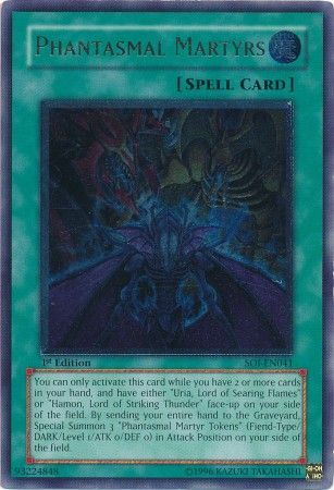 Ultimate Rare Phantasmal Martyrs SOI EN041 1st Edition Ultimate Rare Phantasmal Martyrs SOI EN041 1st Edition