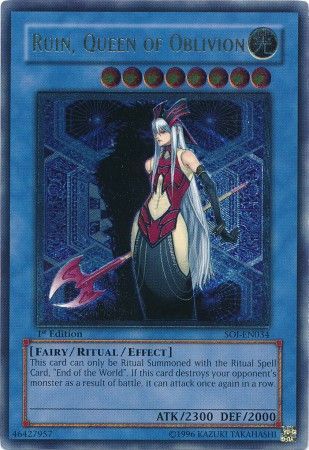 Yu-Gi-Oh Ruin Supreme Queen of Oblivion CYHO-JP029 Super Yugioh Single Card 