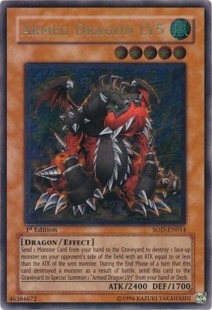 Armed Dragon LV5 SDDL-EN019 Common Yu-Gi-Oh Card Mint 1st Edition New