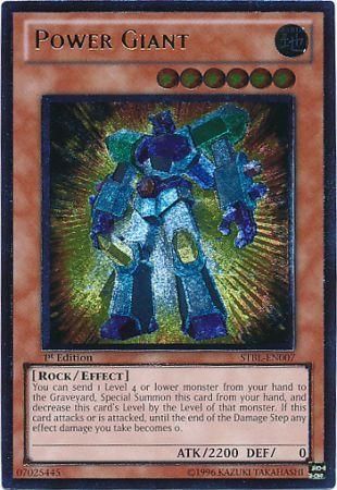 Ultimate Rare Power Giant STBL EN007 1st Edition Starstrike Blast 1st Edition Singles Ultimate Rare Power Giant STBL EN007 1st Edition Starstrike Blast 1st Edition Singles