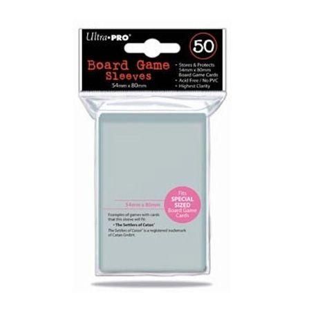 Ultra Pro 50ct 56x87mm Clear Standard American Board Game Sleeves UP82914 Sleeves Ultra Pro 50ct 56x87mm Clear Standard American Board Game Sleeves UP82914 Sleeves