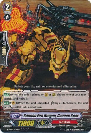 Cannon Fire Dragon Cannon Gear BT02 070EN Common C Cannon Fire Dragon Cannon Gear BT02 070EN Common C