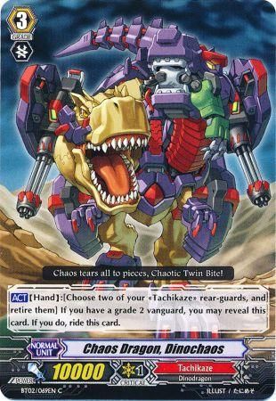 Chaos Dragon Dinochaos BT02 069EN Common C Chaos Dragon Dinochaos BT02 069EN Common C