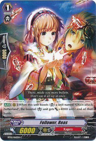 Follower Reas BT02 062EN Common C Vol 2 Onslaught of Dragon Souls Singles Follower Reas BT02 062EN Common C Vol 2 Onslaught of Dragon Souls Singles