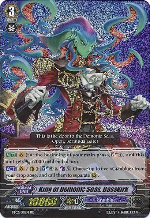 King of Demonic Seas Basskirk BT02 011EN Double Rare RR King of Demonic Seas Basskirk BT02 011EN Double Rare RR