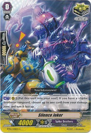 Silence Joker BT02 048EN Common C Vol 2 Onslaught of Dragon Souls Singles Silence Joker BT02 048EN Common C Vol 2 Onslaught of Dragon Souls Singles