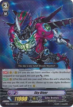 Sky Diver BT02 001EN Triple Rare RRR Sky Diver BT02 001EN Triple Rare RRR