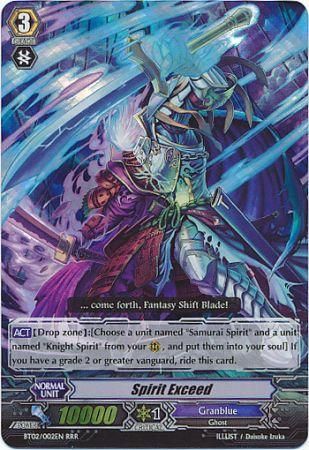 Spirit Exceed BT02 002EN Triple Rare RRR Spirit Exceed BT02 002EN Triple Rare RRR