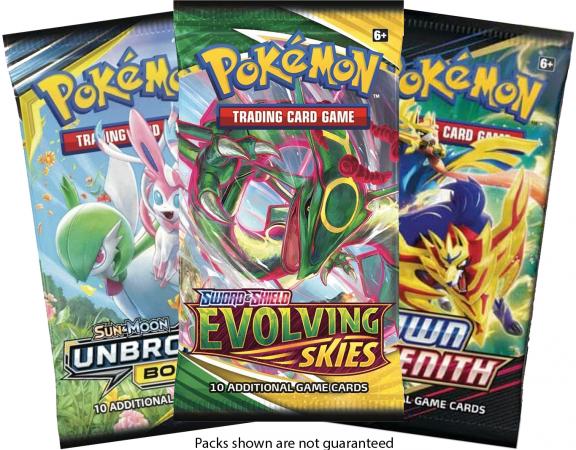 Pokemon Cards - 3 Booster Packs (Random packs) : : Toys & Games