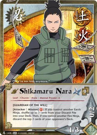 Shikamaru Nara Guardian of the Will 1428 Starter Uncommon Naruto CCG Promos Shikamaru Nara Guardian of the Will 1428 Starter Uncommon Naruto CCG Promos
