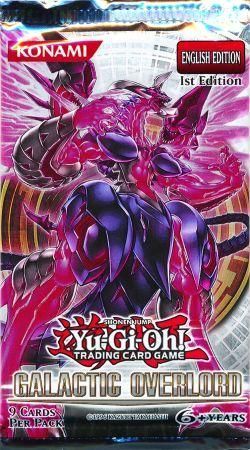 1st Edition Factory Sealed YuGiOh Galactic Overlord Blister Pack 