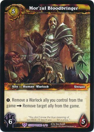 Mor zul Bloodbringer 9 10 Champ Promo Epic Rare World of Warcraft Promo Singles Mor zul Bloodbringer 9 10 Champ Promo Epic Rare World of Warcraft Promo Singles
