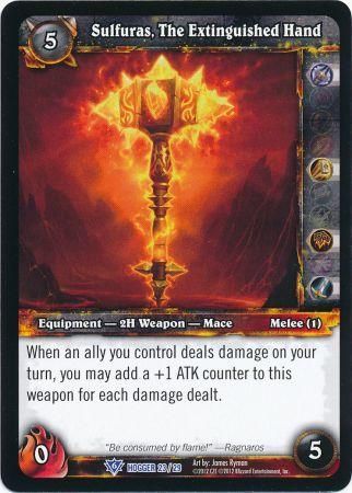Sulfuras The Extinguished Hand 23 29 Hogger Rare Sulfuras The Extinguished Hand 23 29 Hogger Rare