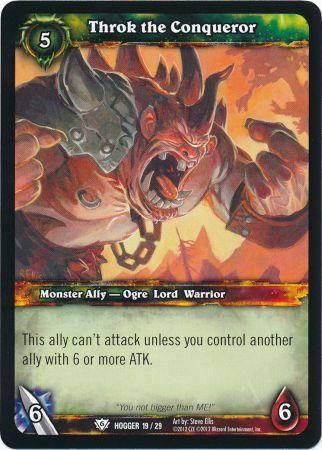 Throk the Conqueror 19 29 Hogger Common WoW Hogger Warrior Throk the Conqueror 19 29 Hogger Common WoW Hogger Warrior