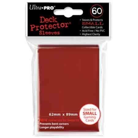 Ultra Pro Red 60ct Yugioh Sized Mini Sleeves UP82683 Sleeves Ultra Pro Red 60ct Yugioh Sized Mini Sleeves UP82683 Sleeves