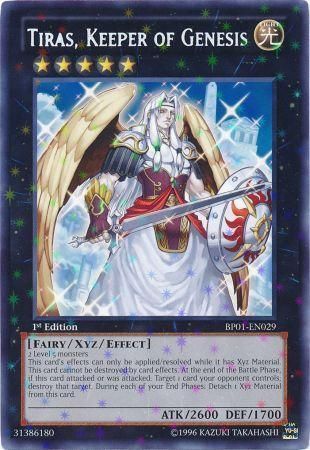 Tiras Keeper of Genesis BP01 EN029 Starfoil Rare 1st Edition Tiras Keeper of Genesis BP01 EN029 Starfoil Rare 1st Edition