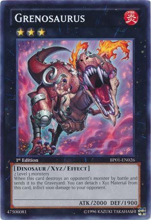 Grenosaurus BP01 EN026 Rare 1st Edition Battle Pack Epic Dawn 1st Edition Singles Grenosaurus BP01 EN026 Rare 1st Edition Battle Pack Epic Dawn 1st Edition Singles