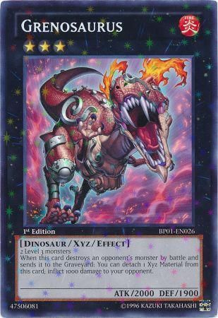 Grenosaurus BP01 EN026 Starfoil Rare 1st Edition Battle Pack Epic Dawn 1st Edition Starfoil Singles Grenosaurus BP01 EN026 Starfoil Rare 1st Edition Battle Pack Epic Dawn 1st Edition Starfoil Singles