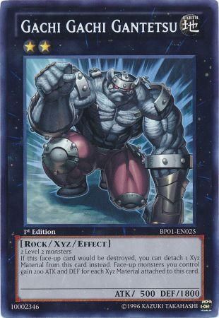 GACHI GACHI GANTETSU BP01-EN025 1st EDITION 2012 SERIES RARE YTCG