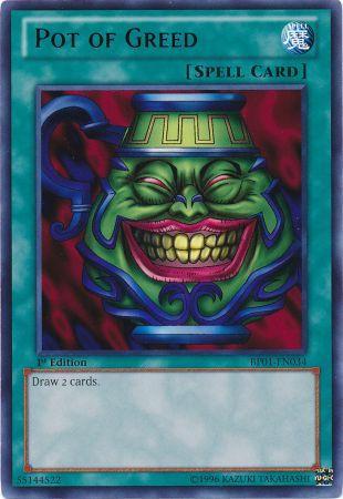 Pot of Greed BP01 EN034 Rare 1st Edition Pot of Greed BP01 EN034 Rare 1st Edition