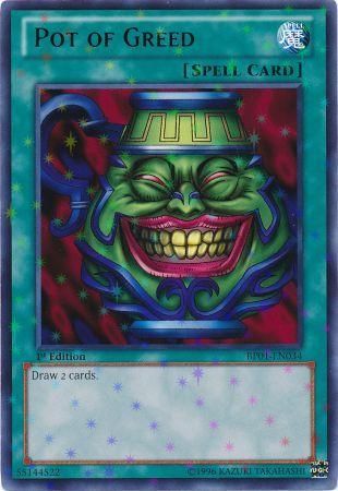 Pot of Greed BP01 EN034 Starfoil Rare 1st Edition Pot of Greed BP01 EN034 Starfoil Rare 1st Edition