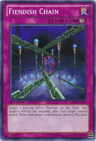 FIENDISH CHAIN BP01-EN105 1st EDITION 2012 SERIES COMMON YTCG