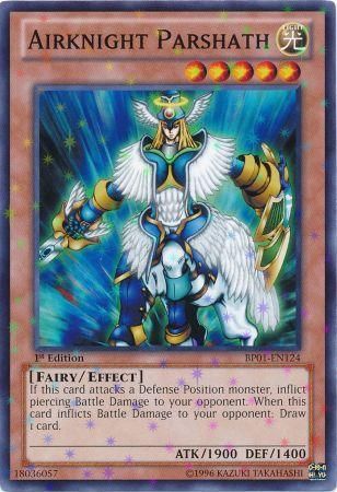 Airknight Parshath BP01 EN124 Starfoil Rare 1st Edition Airknight Parshath BP01 EN124 Starfoil Rare 1st Edition