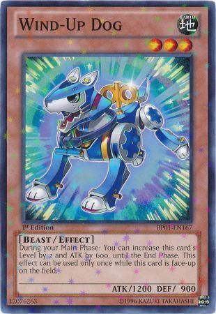 Wind Up Dog BP01 EN167 Starfoil Rare 1st Edition Wind Up Dog BP01 EN167 Starfoil Rare 1st Edition