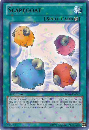 Scapegoat BP01 EN042 Starfoil Rare 1st Edition Scapegoat BP01 EN042 Starfoil Rare 1st Edition