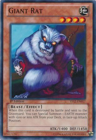 Giant Rat YS12 EN017 Common 1st Edition Starter Deck Xyz Symphony 1st Edition Singles Giant Rat YS12 EN017 Common 1st Edition Starter Deck Xyz Symphony 1st Edition Singles