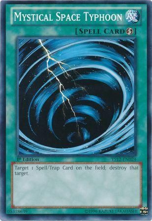 Mystical Space Typhoon YS12 EN024 Common 1st Edition Starter Deck Xyz Symphony 1st Edition Singles Mystical Space Typhoon YS12 EN024 Common 1st Edition Starter Deck Xyz Symphony 1st Edition Singles