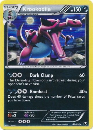 Krookodile 66 108 Holo Rare Krookodile 66 108 Holo Rare