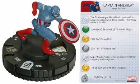 Captain America 204 Avengers Movie Gravity Feed Marvel Heroclix Captain America 204 Avengers Movie Gravity Feed Marvel Heroclix