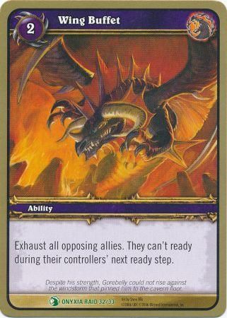 Wing Buffet Onyxia Raid 32 33 Uncommon WoW Onyxia s Lair Raid Deck Singles Wing Buffet Onyxia Raid 32 33 Uncommon WoW Onyxia s Lair Raid Deck Singles