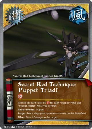 Secret Red Technique Puppet Triad 943 Super Rare Secret Red Technique Puppet Triad 943 Super Rare