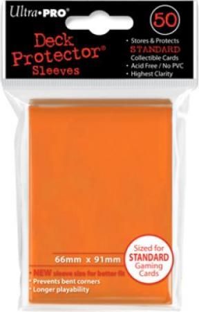 Ultra Pro Orange 50ct Standard Sized Sleeves UP82673 Sleeves Ultra Pro Orange 50ct Standard Sized Sleeves UP82673 Sleeves