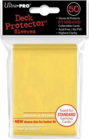 Ultra Pro Yellow 50ct Standard Sized Sleeves UP82675 Sleeves Ultra Pro Yellow 50ct Standard Sized Sleeves UP82675 Sleeves