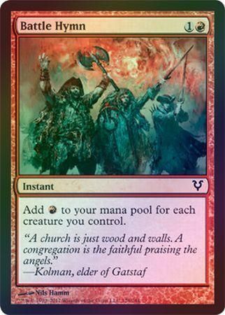 Battle Hymn Foil Avacyn Restored Foil Singles