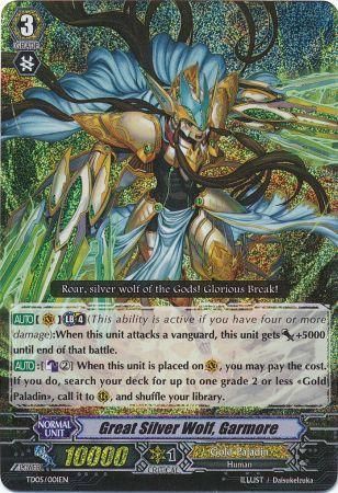 Great Silver Wolf Garmore TD05 001EN Trial Deck 5 Slash of Silver Wolf Singles Great Silver Wolf Garmore TD05 001EN Trial Deck 5 Slash of Silver Wolf Singles