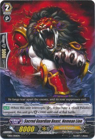 Sacred Guardian Beast Nemean Lion TD05 006EN Trial Deck 5 Slash of Silver Wolf Singles Sacred Guardian Beast Nemean Lion TD05 006EN Trial Deck 5 Slash of Silver Wolf Singles