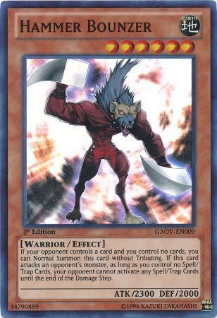 Hammer Bounzer GAOV EN009 Super Rare 1st Edition Hammer Bounzer GAOV EN009 Super Rare 1st Edition